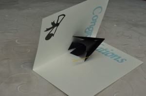 graduation pop up card template free download