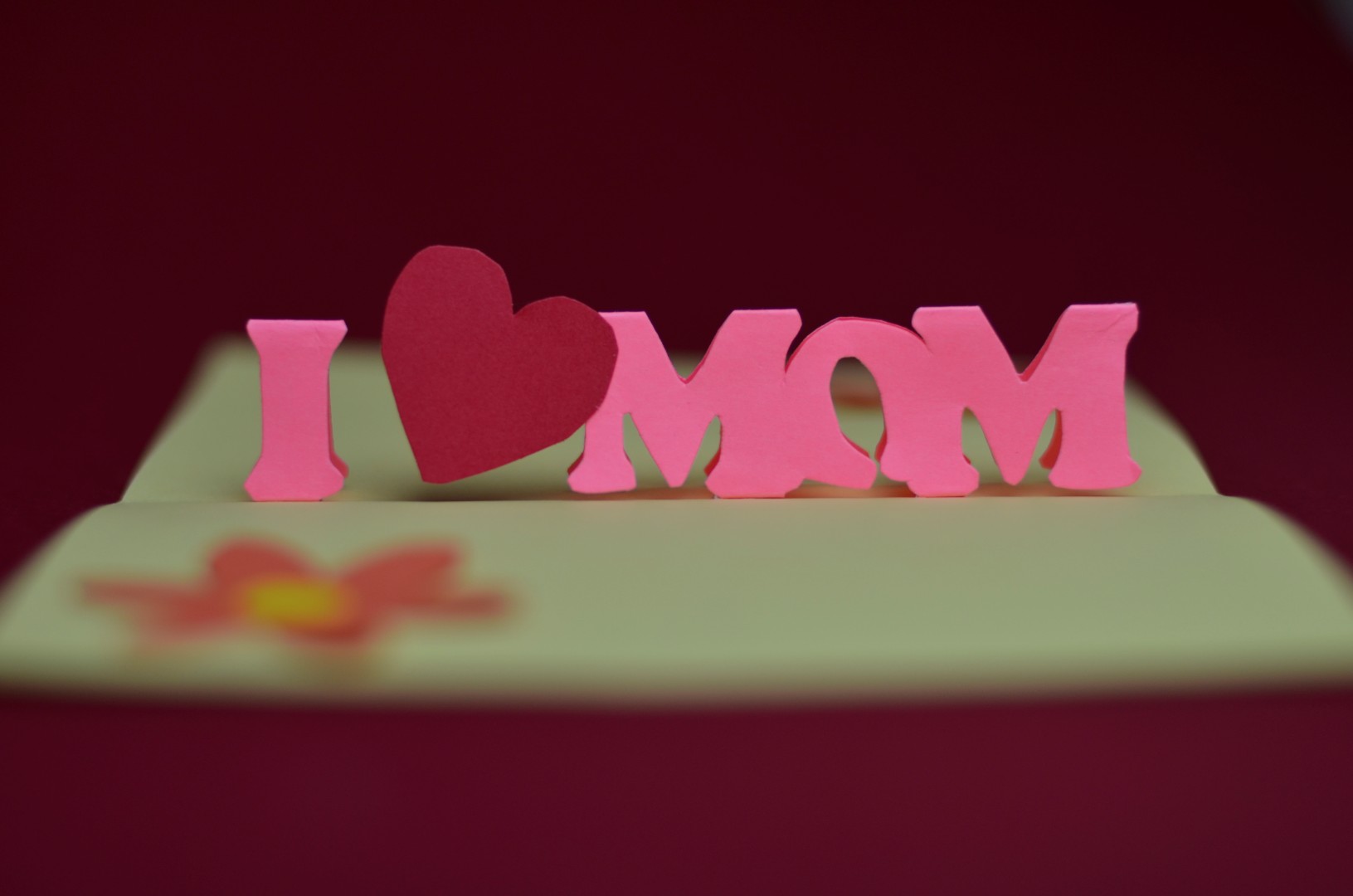 Simple Mother s Day Pop Up Card Template