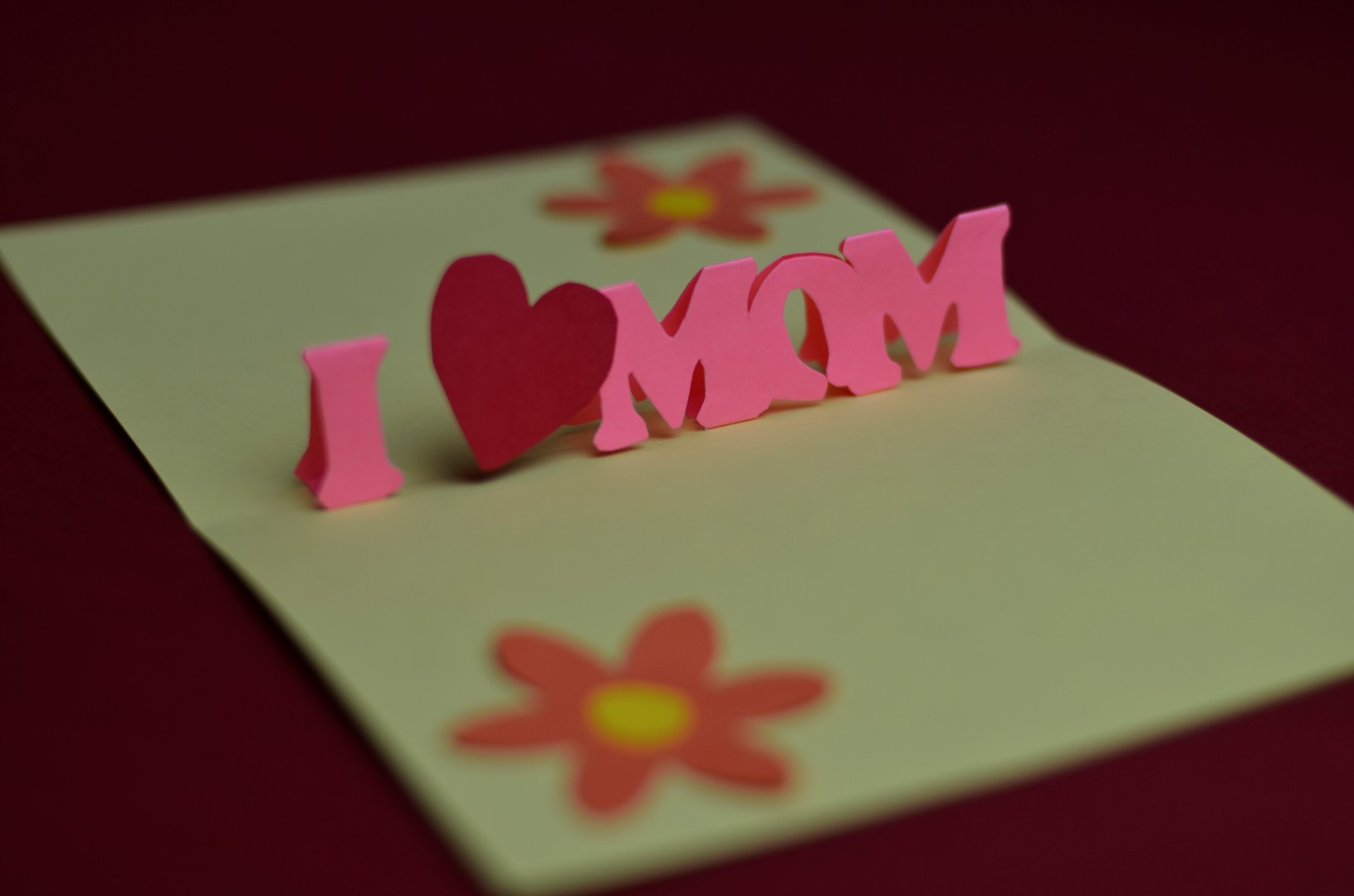 Simple Mother s Day Pop Up Card Template