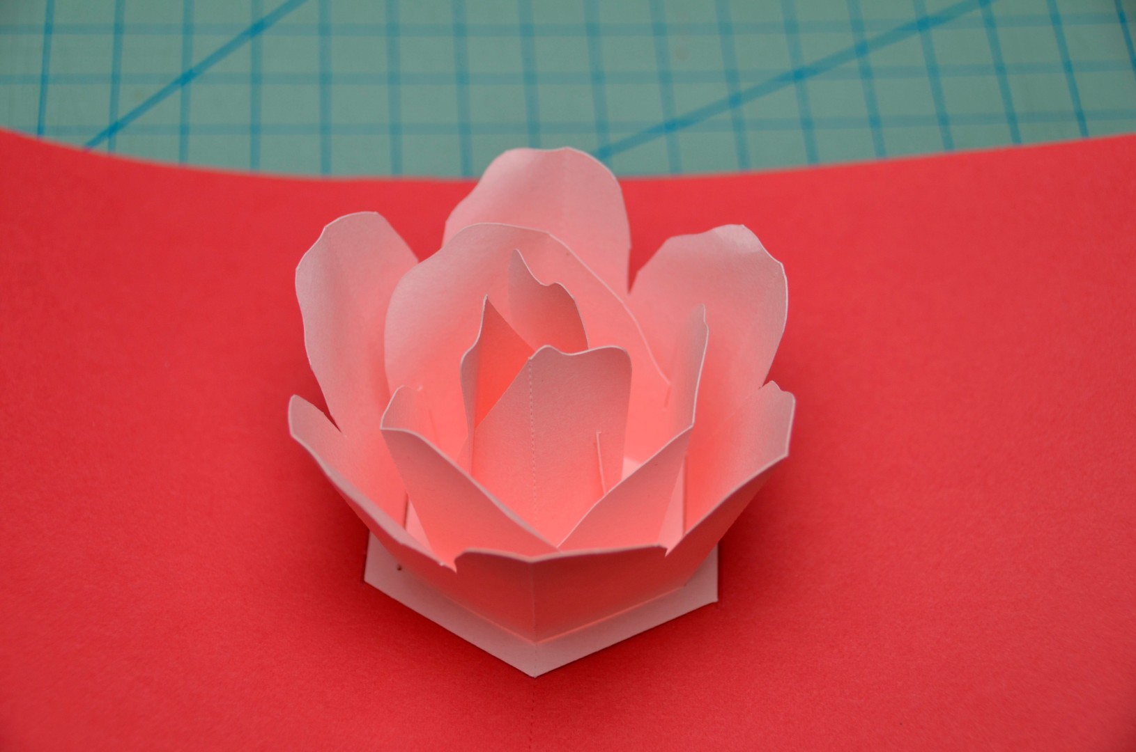 Rose Flower Pop Up Card Tutorial Creative Pop Up Cards