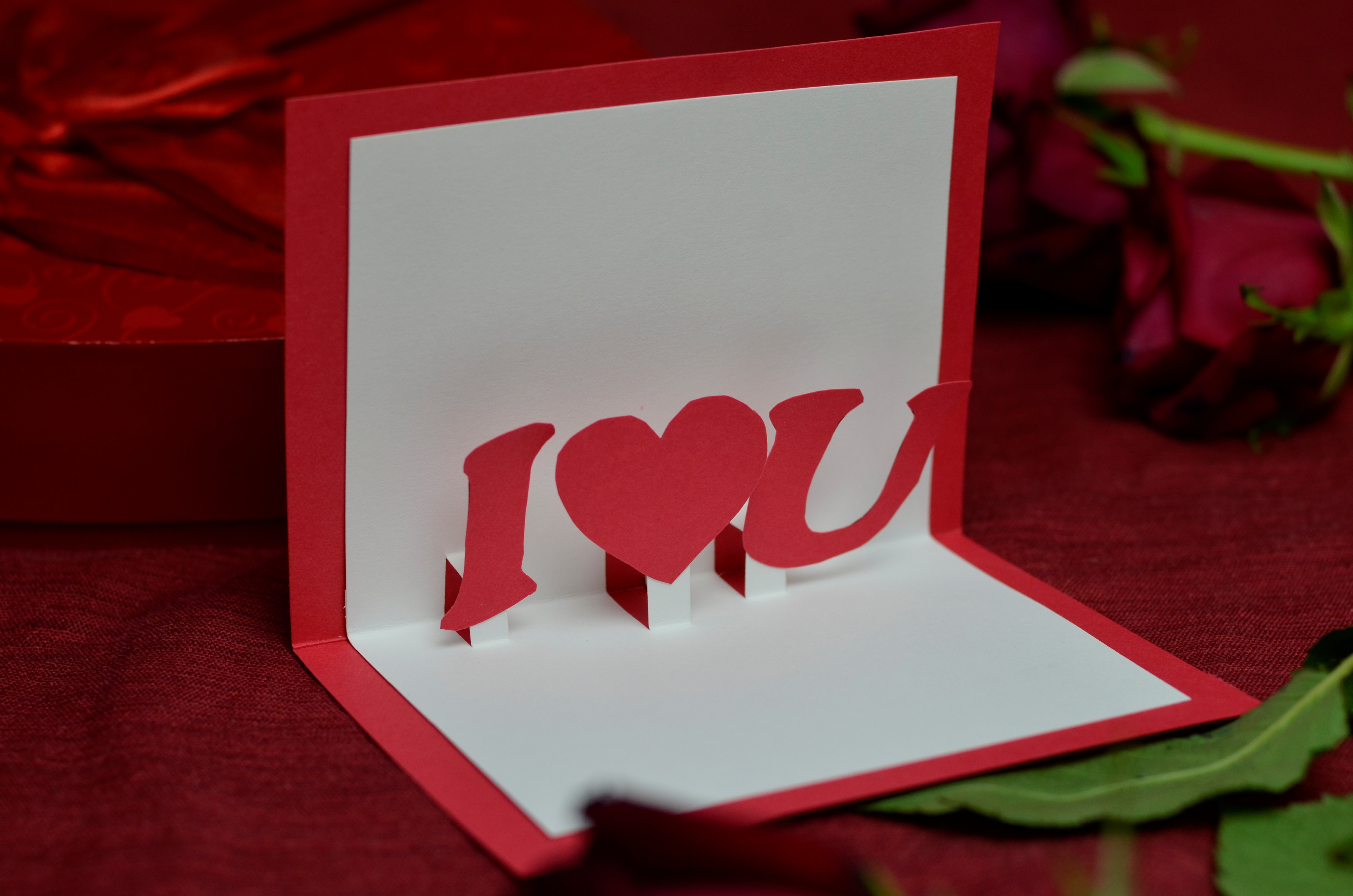 Valentine #39 s Day Free Pop Up Card Template Creative Pop Up Cards
