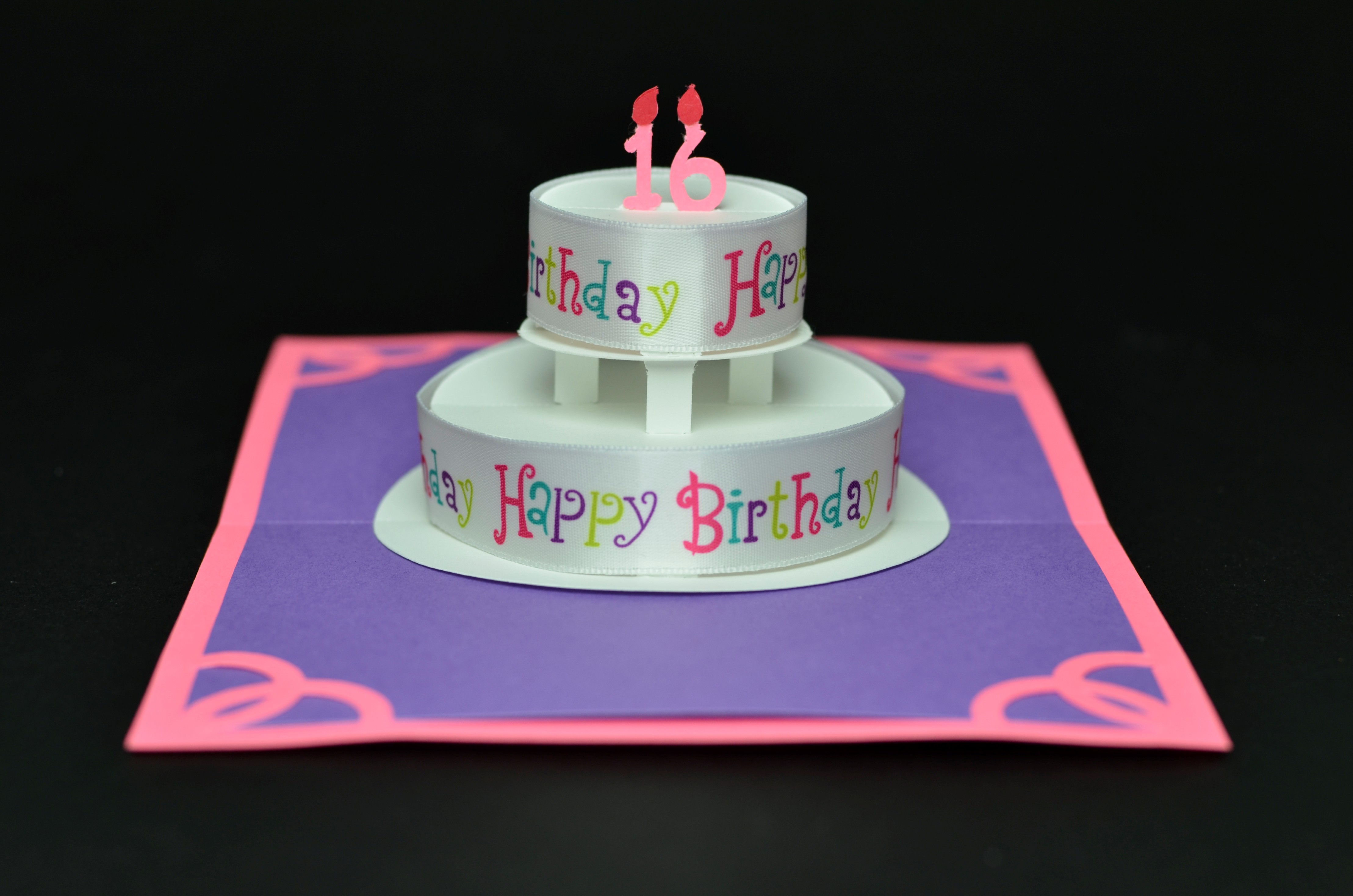pop up birthday cards Birthday pop up card: square cake tutorial | Card ...