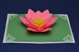 Lotus Flower Pop Up Card Template