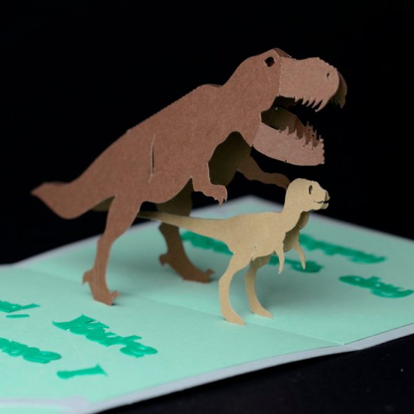 Dinosaur Pop Up Card Template - Creative Pop Up Cards