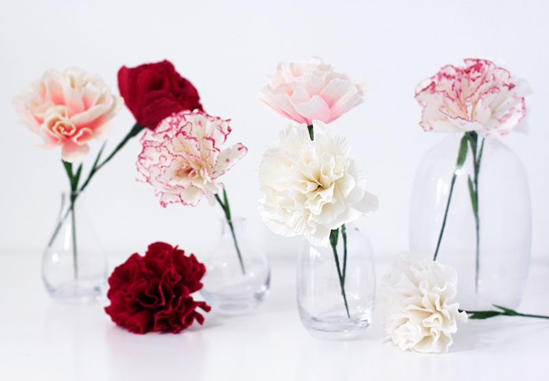 DIY Beautiful Crepe Paper Carnation